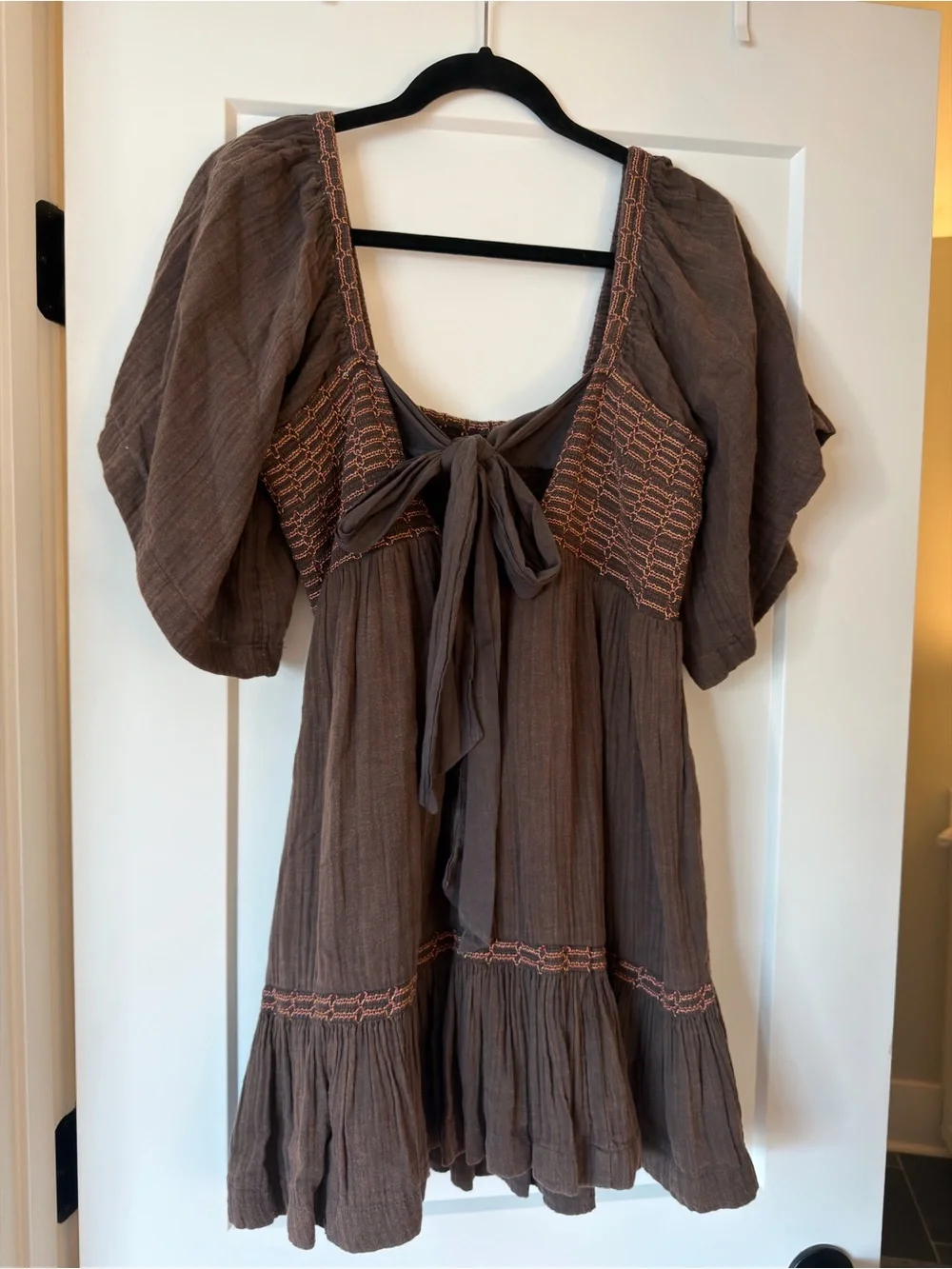 Free People Easy to Love Bubble Mini Dress Size S